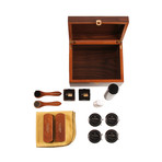 Basic Shoe Case Set // Walnut Valet + Saphir (No Inlay Trays)