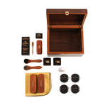 Normal Shoe Case Set // Walnut Valet + Saphir (No Inlay Trays)