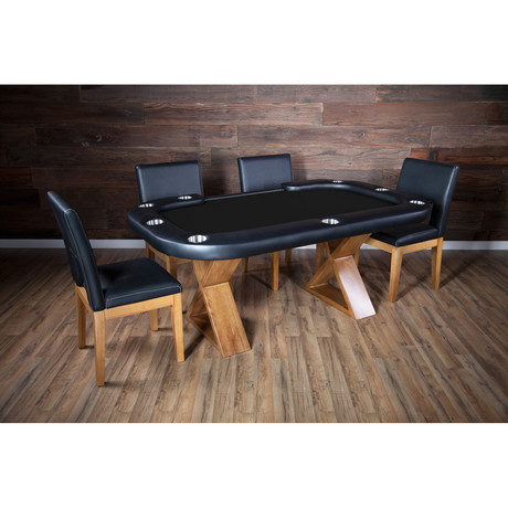 Helmsley Poker Dining Table // Black (Table Only)