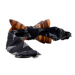 The Fishtail // Zebrawood // Abstract Black