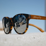 Latitude Keyhole // VeraWood // Sanded Tortoise (Brown Polarized)