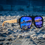 Bomber Beechwood // Gloss Black (Brown Polarized)