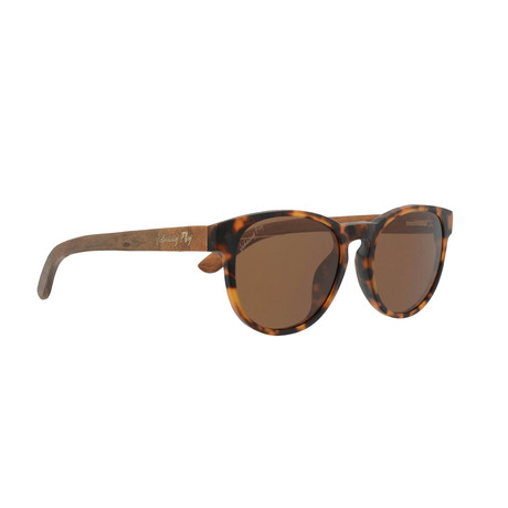 Latitude Keyhole // VeraWood // Sanded Tortoise (Brown Polarized)