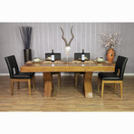 Helmsley Poker Dining Table // Black (Table Only)