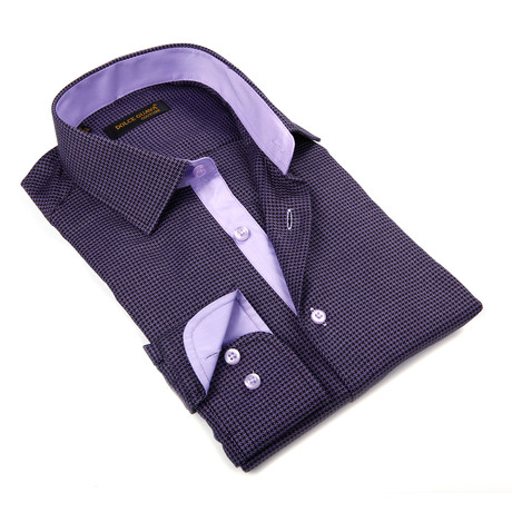 Dobby Button-Down Shirt // Purple (S)