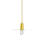 Drop Hat Lamp + Light Bulb // Brass (Original Plumen 002 // CFL)