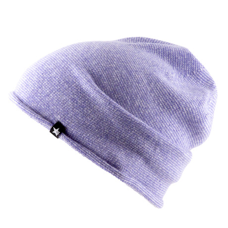 Slap Beanie // Lavendel + Off White