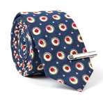 Skinny Tie + Tie Clip // Navy