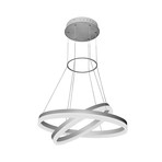 Tania Duo // Low Two Tier Chandelier // Silver