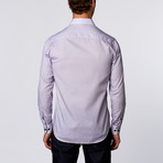 Luxor Cross Dress Shirt // Purple + Blue (S)