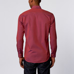 Iridescent Dress Shirt // Red + Blue (M)