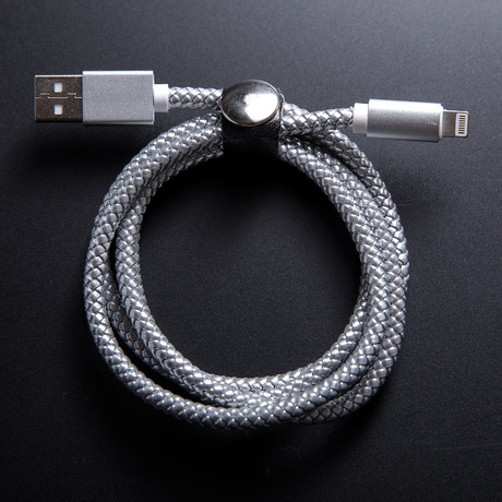 Braided USB Cable // Silver