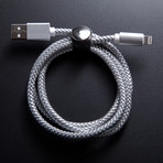 Braided USB Cable // Silver