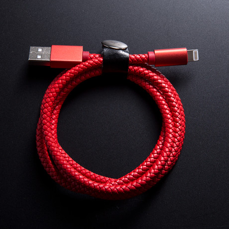 Braided USB Cable // Red