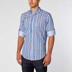 Newton Dress Shirt // Blue Multi Stripe (XL)