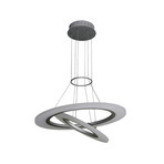 Tania Duo // High Two Tier Chandelier // Silver