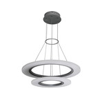 Tania Duo // High Two Tier Chandelier // Silver