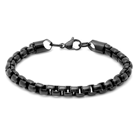 Box Link Bracelet // Black