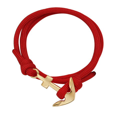 Nylon Anchor Bracelet // Red