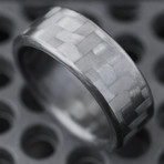 Twill Carbon Fiber Ring (Size 6)