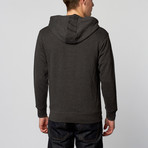 Alphabet City Unisex Triblend Zip Hoodie // Black Heather (XL)