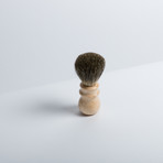 Pure Badger Brush // Birdseye Maple (Round Top Handle)