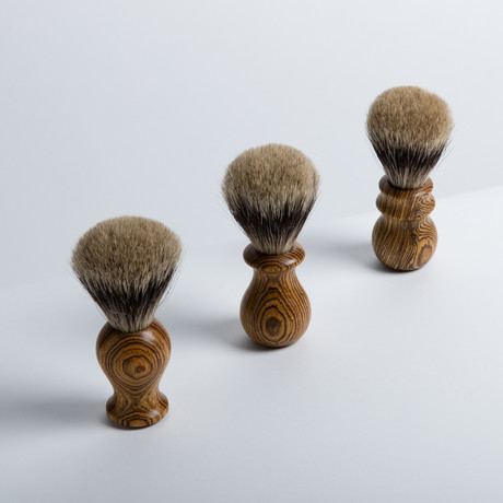 Best Badger Brush // Bocote (Round Top Handle)