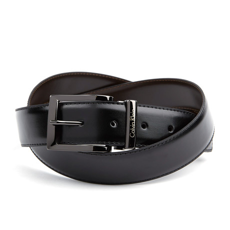 Smooth Leather Belt // Black (110 cm)