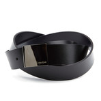 Matte Leather Belt // Black (110 cm)