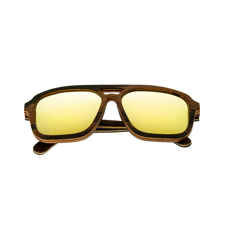 Playa Sunglasses (Ebony + Maple Frame // Yellow Lens)