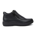 Shearling Lining Zipper Shoe // Black (US: 13)