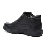 Shearling Lining Zipper Shoe // Black (US: 13)