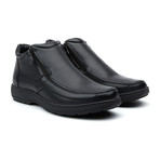 Shearling Lining Zipper Shoe // Black (US: 13)