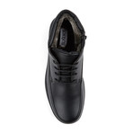 Shearling Lined Lace-Up Shoe // Black (US: 13)