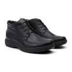 Shearling Lined Lace-Up Shoe // Black (US: 13)