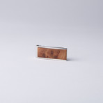 Money Clip // Carpathian Burl Wood