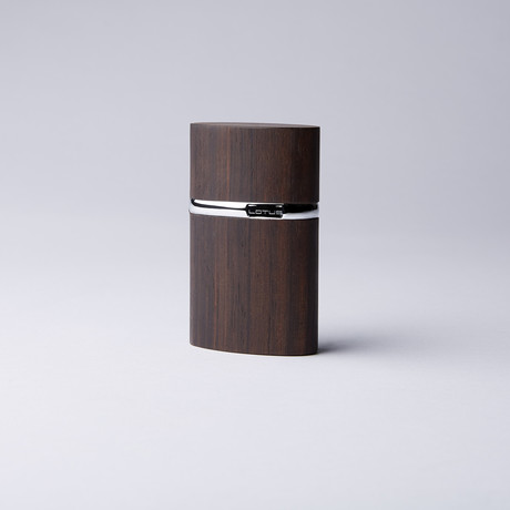 Triple Jet Table Lighter // Ebony Wood