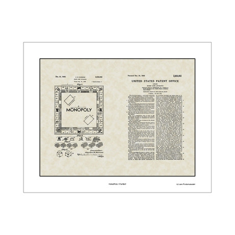 Monopoly Board Game // Patent Art