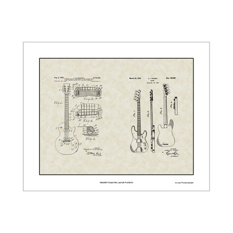 Fender & Electric Guitars // Patent Art