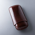 Teju Lizard Cigar Case // Standard (Black)