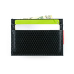 Nylon Card Case (Black Hexagon)