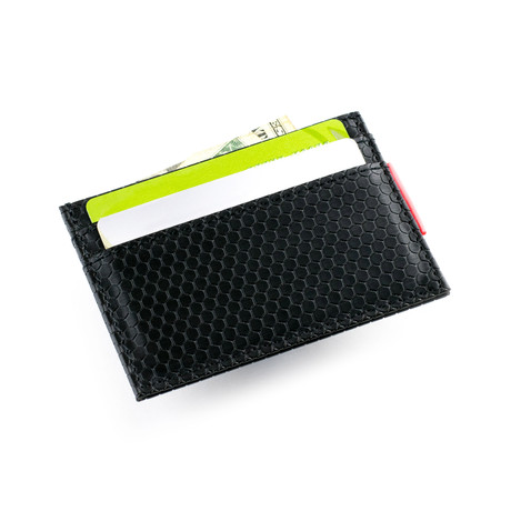 Nylon Card Case (Black Hexagon) - Ulterior Motive - Touch of Modern