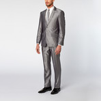 Slim-Fit 2-Piece Suit // Silver (US: 36R)