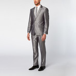 Slim-Fit 2-Piece Suit // Silver (US: 38S)