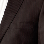 Slim-Fit 2-Piece Suit // Black Stripe (US: 36S)