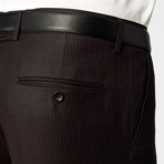 Slim-Fit 2-Piece Suit // Black Stripe (US: 40S)