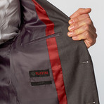 Slim-Fit 2-Piece Suit // Charcoal Stripe (US: 36S)