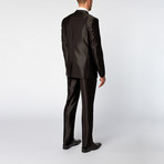 Slim-Fit 2-Piece Suit // Shiny Black (US: 42R)