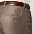 Slim-Fit 2-Piece Suit // Taupe Stripe (US: 42R)