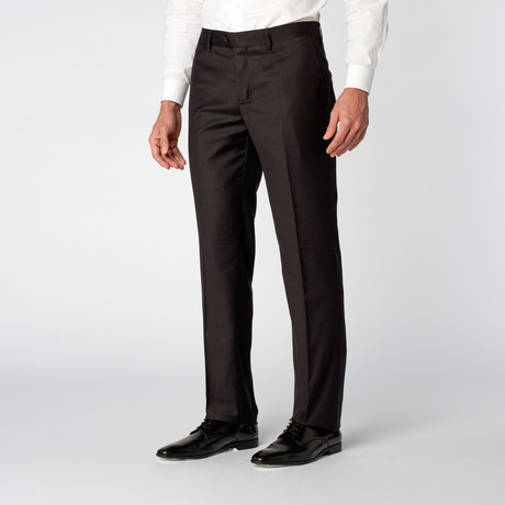 Flat Front Slim-Fit Dress Pant // Black (29WX30L)